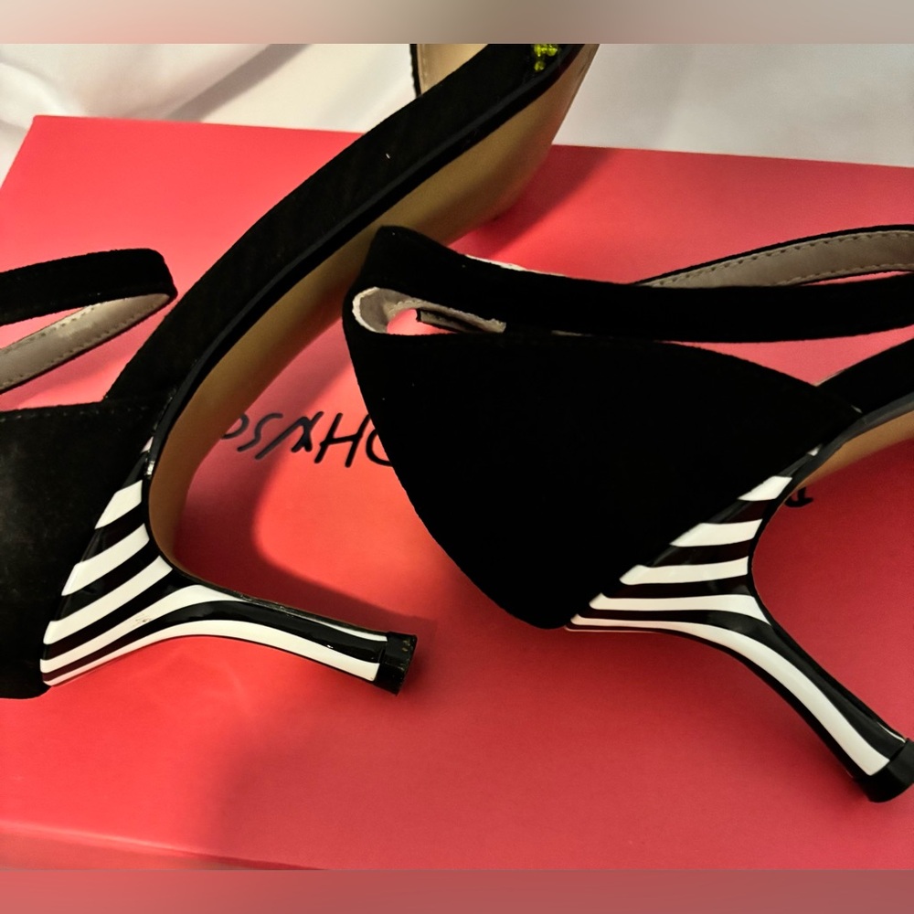 Betsey Johnson Watermelon Rhinestone Heels – Black Multi – Size 10 - Picture 4 of 8